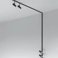 Flos ZERO TRACK Easy Packs Atom 120 Black 4 Spotlights + 1 Track 3 mt