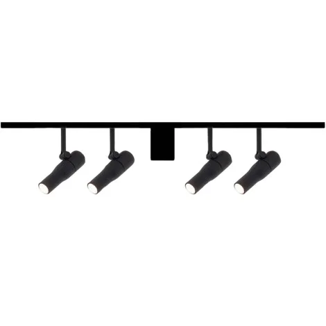 Flos ZERO TRACK Easy Packs Atom 120 Black 4 Spotlights + 2 Tracks 2 mt
