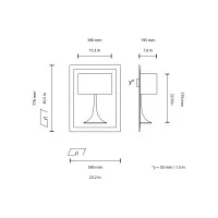 Flos Soft Spun Small Recessed Wall Lamp by Sebastian Wrong