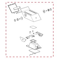 Artemide Testa TIZIO completa di vetro e asta parte di ricambio
