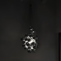 Luceplan Stochastic 72 Spheres Modular Suspension Lamp White