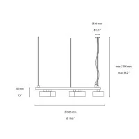 Ideal Lux Minor LED Modern and Circular Suspension Lamp