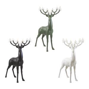 copy of Qeeboo Giraffe In Love M 2,65 mt Giraffe with E14 Dimmable For Indoor Chandelier Design by Marcantonio