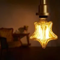 Vintage Lamp Bulb Amber Star 6W E27 Decorative Filament Vintage Lamp Bulb Amber Star 6W E27 Decorative Filament