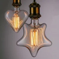 Vintage Lamp Bulb Amber Star 6W E27 Decorative Filament Vintage Lamp Bulb Amber Star 6W E27 Decorative Filament