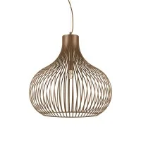 Ideal Lux Onion Suspension Lamp with Brown Metallic Effect