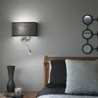 Ideal Lux Hotel Double Emission LED Wall Lamp with Flexible Arm