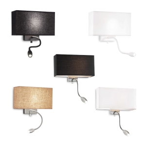 Ideal Lux Hotel Applique LED Biemissione con Braccio Flessibile