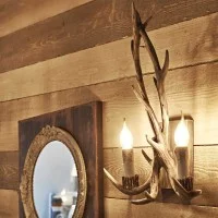 Ideal Lux Chalet Wall Lamp with Hand Painted Elements