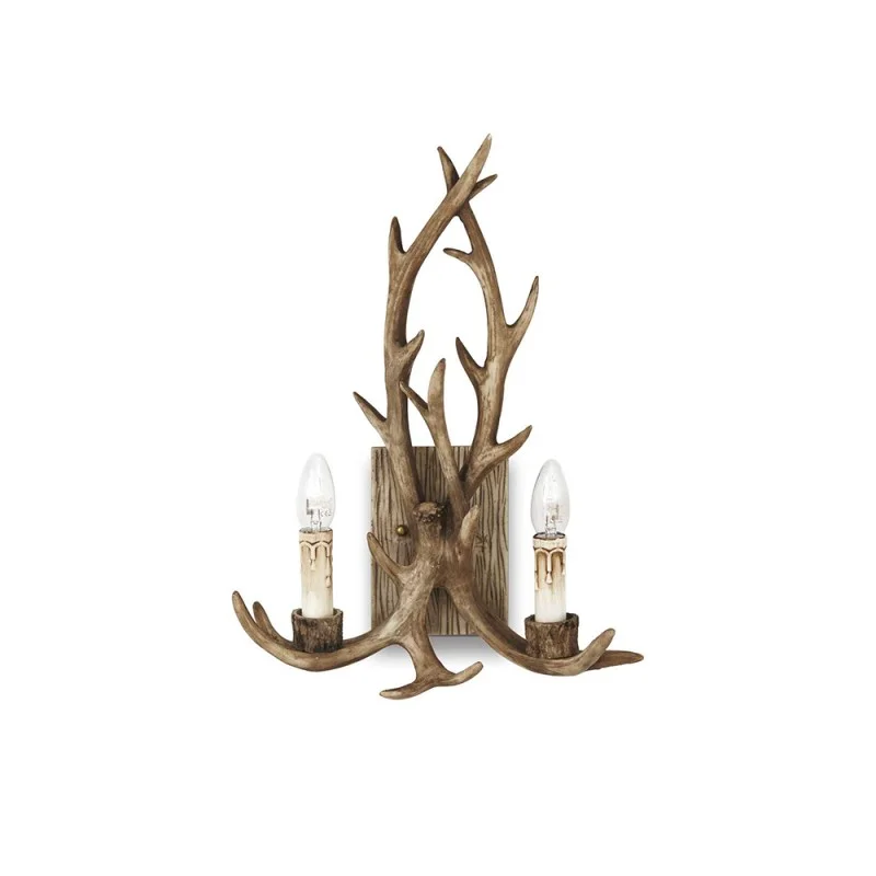 Ideal Lux Chalet Wall Lamp with Hand Painted Elements Ideal Lux Chalet Wall Lamp with Hand Painted Elements