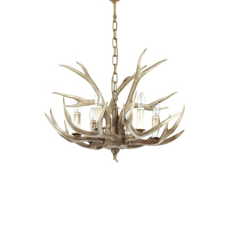 Ideal Lux Chalet Lampada da Sospensione con Elementi Dipinti a Mano