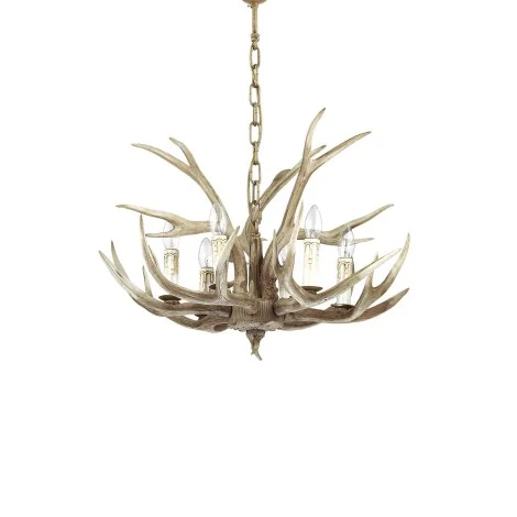 Ideal Lux Chalet Suspension Lamp with Hand Painted Elements
