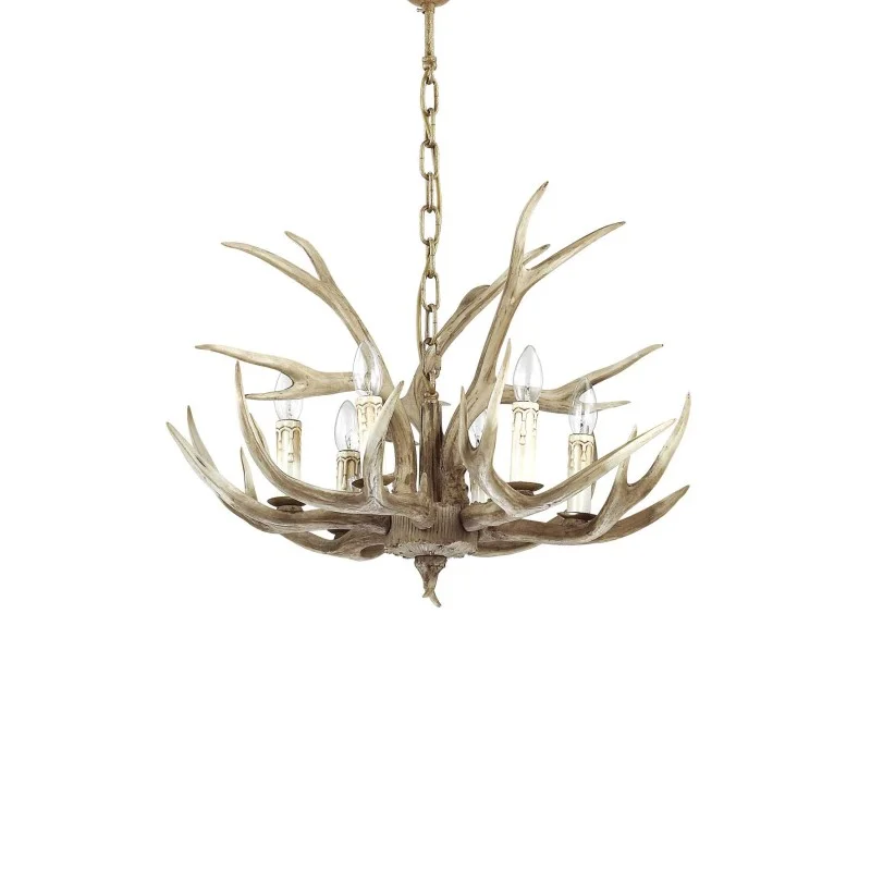 Ideal Lux Chalet Suspension Lamp with Hand Painted Elements Ideal Lux Chalet Suspension Lamp with Hand Painted Elements