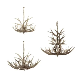 Ideal Lux Chalet Suspension Lamp with Hand Painted Elements
