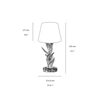Ideal Lux Chalet Lampada da Tavolo con Elementi Dipinti a Mano