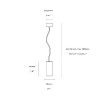Ideal Lux Kool Modern Suspension Lamp in Cement