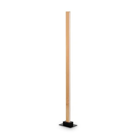 Ideal Lux Craft Lampada LED da Terra Dimmerabile in Legno Naturale