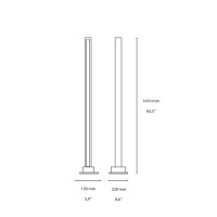 Ideal Lux Craft Dimmable LED Floor Lamp in Natural Wood