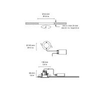 Flos Leila 1 Faretto LED Tondo da Incasso a Soffitto per Esterni IP66