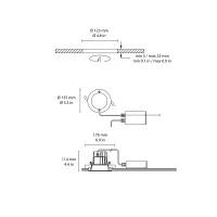 Flos Leila 2 Faretto LED Tondo da Incasso a Soffitto per Esterni IP66