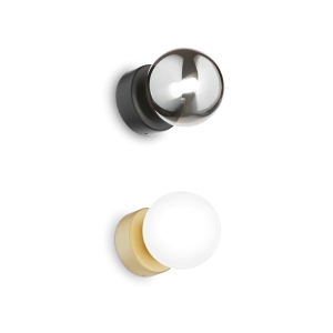 Ideal Lux Perlage Elegant Sphere Applique in Blown Glass