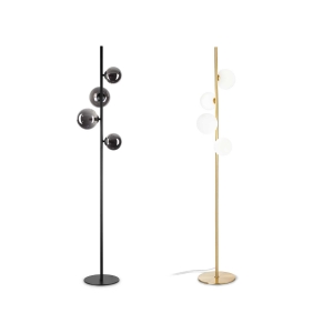 Ideal Lux Perlage Elegant Floor Lamp with Spherical Diffusers