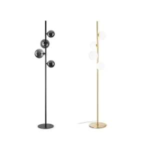 Ideal Lux Perlage Elegant Floor Lamp with Spherical Diffusers