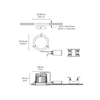 Flos Leila 4 Faretto LED Tondo da Incasso a Soffitto per Esterni IP66