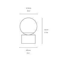 Ideal Lux Perlage Lampada da Tavolo Elegante con Diffusore a Sfera