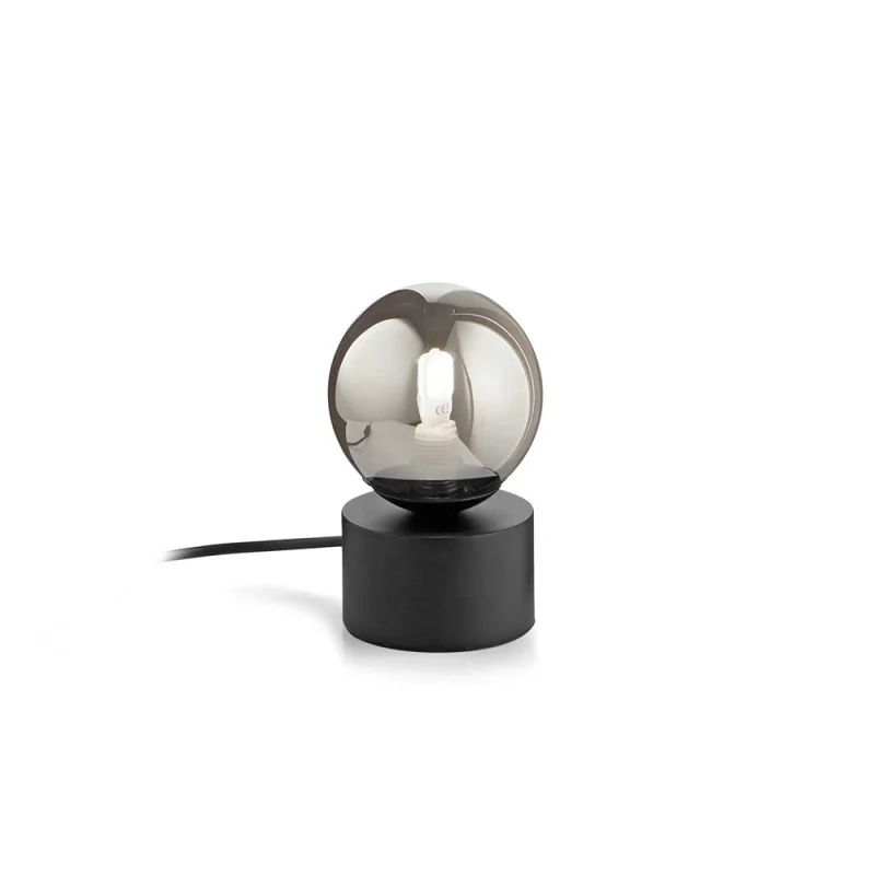Ideal Lux Perlage Elegant Table Lamp with Spherical Diffuser Ideal Lux Perlage Elegant Table Lamp with Spherical Diffuser