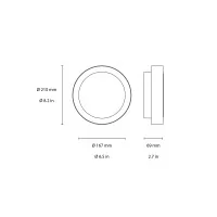 Flos Platter 210 Lampada LED Circolare da Parete o Soffitto IP66