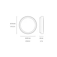 Flos Platter 310 Circular LED Wall or Ceiling Lamp IP66