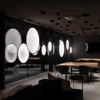copy of Artemide Discovery Vertical 70 LED Suspension Lamp with App Management