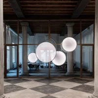 copy of Artemide Discovery Vertical 70 LED Suspension Lamp with App Management