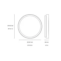 Flos Platter 410 Circular LED Wall or Ceiling Lamp IP66