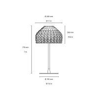 Flos Tatou T1 Table Lamp with Diffused Light in Polycarbonate