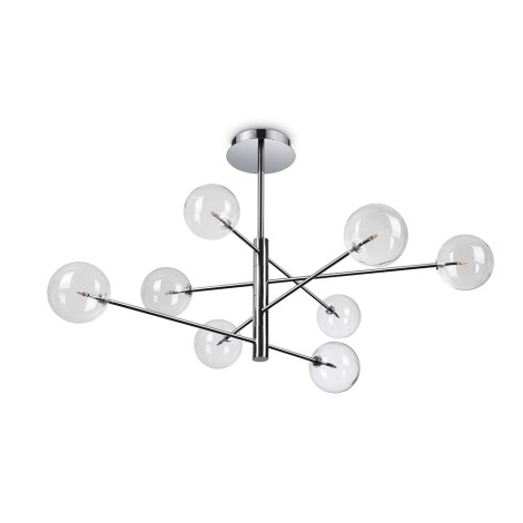 Ideal Lux Equinoxe SP8 Suspension Lamp with Spherical Diffusers
