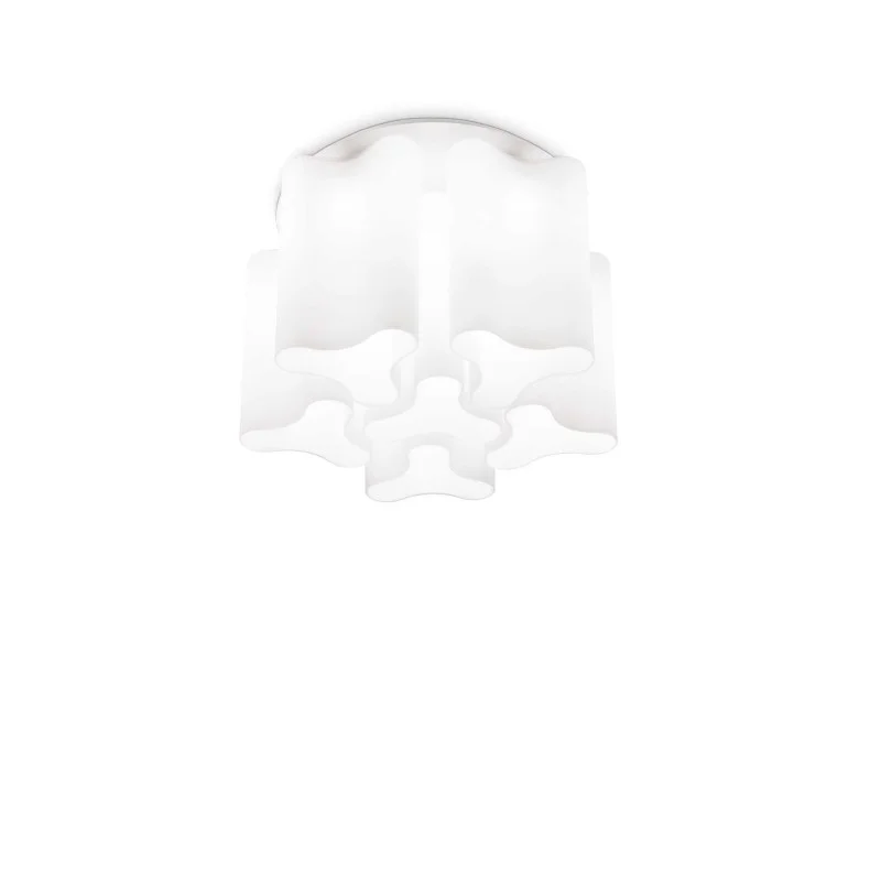 Ideal Lux Compo Ceiling Lamp with Blown Glass Diffusers