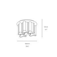 Ideal Lux Compo Lampada da Soffitto con Diffusori in Vetro Soffiato