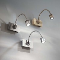 Ideal Lux Dynamo Led Wall Lamp with Flexible and Adjustable Arm