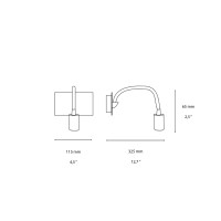 Ideal Lux Dynamo Led Wall Lamp with Flexible and Adjustable Arm