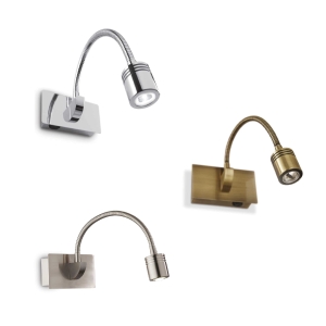 Ideal Lux Dynamo Led Wall Lamp with Flexible and Adjustable Arm