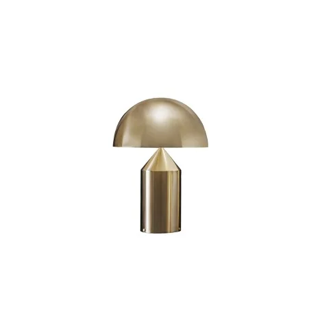 Oluce Atollo 238 Oro Lampada da Tavolo a Luce Diretta e Riflessa