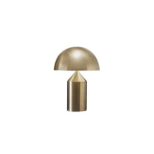 Oluce Atollo 238 Oro Lampada da Tavolo a Luce Diretta e Riflessa