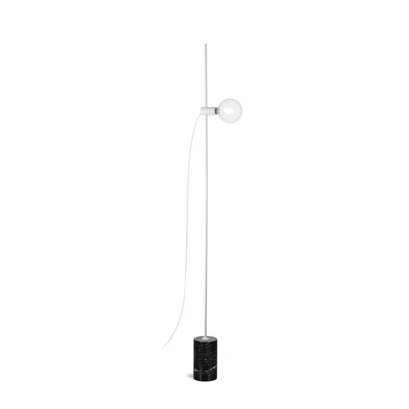 Ideal Lux Eva Floor Lamp with Circular Marble Base Ideal Lux Eva Floor Lamp with Circular Marble Base