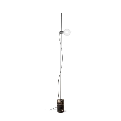 Ideal Lux Eva Floor Lamp with Circular Marble Base