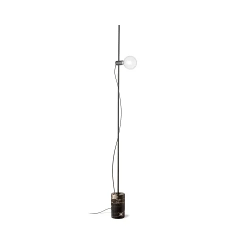 Ideal Lux Eva Lampada da Terra con Base in Marmo Circolare