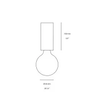 Ideal Lux Petit Lampada da Soffitto Moderna con Portalampada a Vista