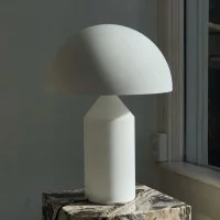 Oluce Atollo 235 Vetro Lampada da Tavolo Dimmerabile