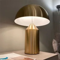 Oluce Atollo 233 Gold Table Lamp Dimmable Oluce Atollo 233 Gold Table Lamp Dimmable